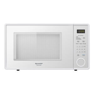 Sharp 1.1 Cu. Ft. Countertop Microwave - White on White