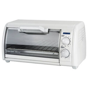Black & Decker 4 Slice Toaster Oven - White