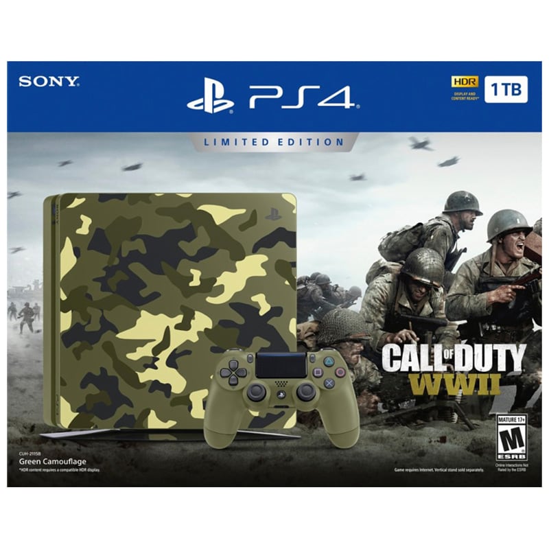 PlayStation 4 1TB Limited Edition Call of Duty WWII Bundle PCRichard