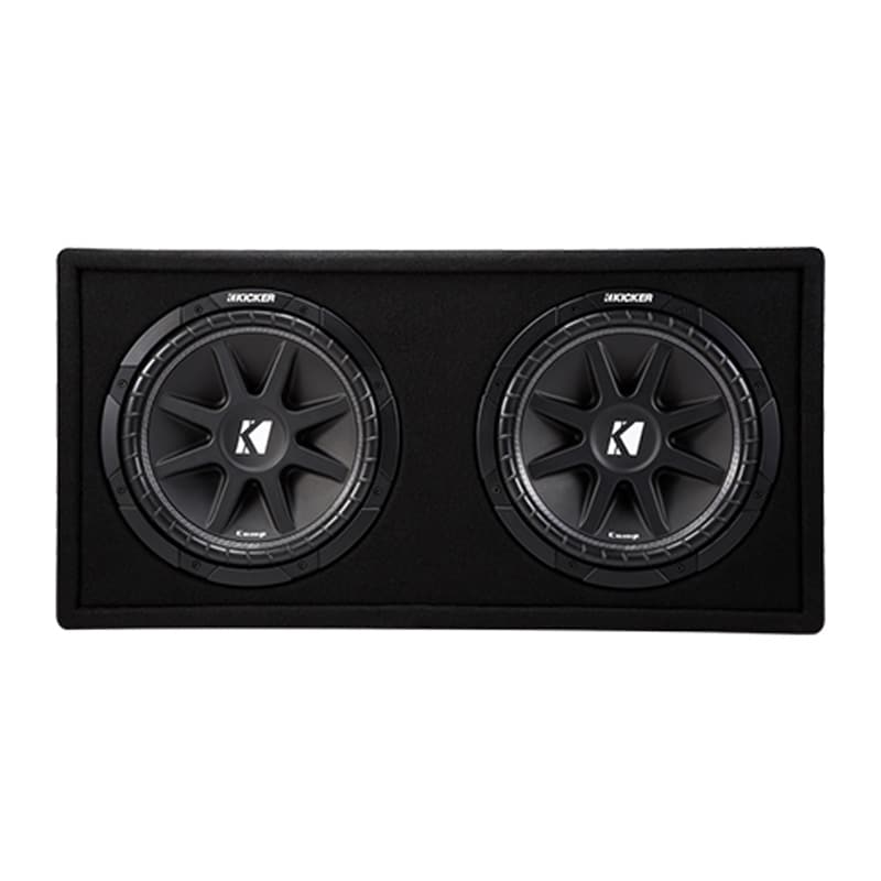 Kicker Dual 12" 2 Ohm Ported Subwoofer Box 43DC122
