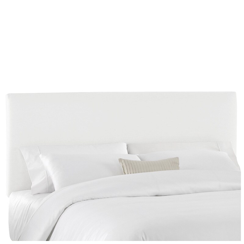 Skyline Furniture Twill Fabric Queen Size Upholstered Headboard Skyline Furniture Twill Fabric Queen Size Upholstered Headboard White Pcrichard Com 752qtwlwht