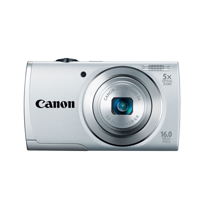 Canon PowerShot A2500 16.0 MP Point & Shoot Digital Camera - Silver ...