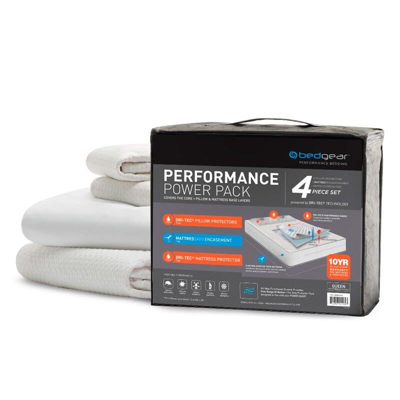 bedgear DriTec Performance Power Pack Mattress Protector 4 Piece Set