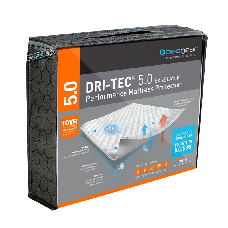 bedgear DriTec Wicking Waterproof Mattress Protector Split