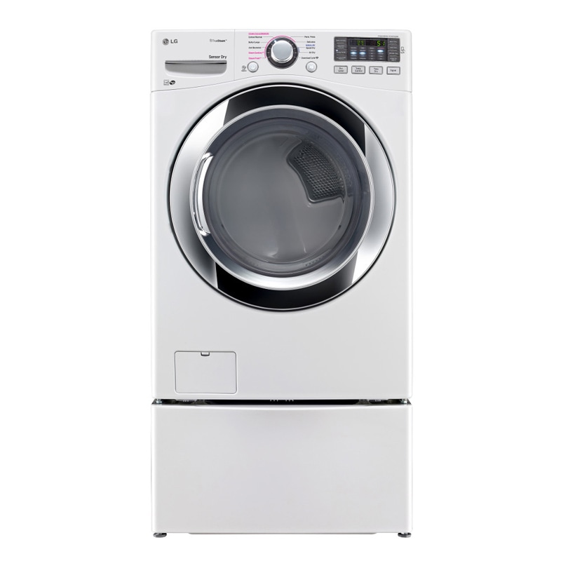 LG 7.4 Cu. Ft. Electric Dryer w/ Steam Cycles - White | PCRichard.com