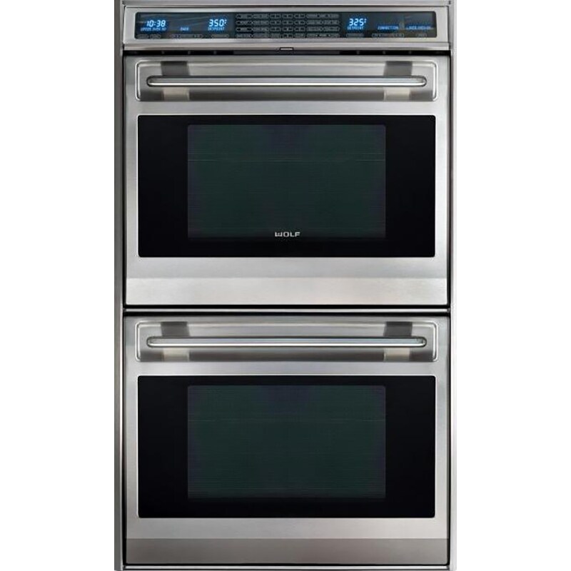 Wolf 30" Double Electric SelfCleaning Convection Wall Oven Stainless