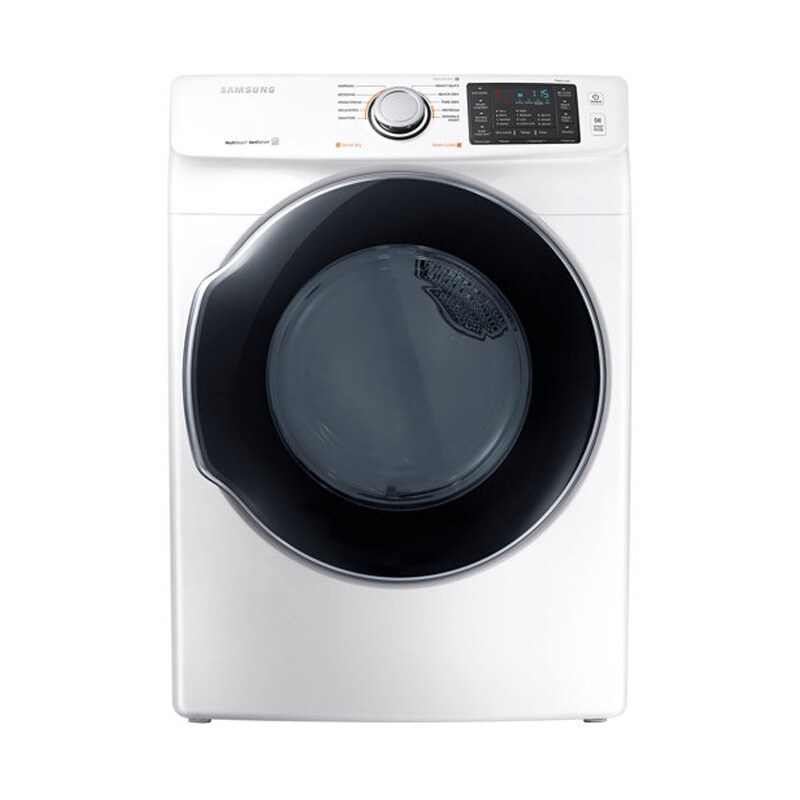 Samsung 7.5 Cu. Ft. Electric Dryer w/ Steam Cycles White PCRichard