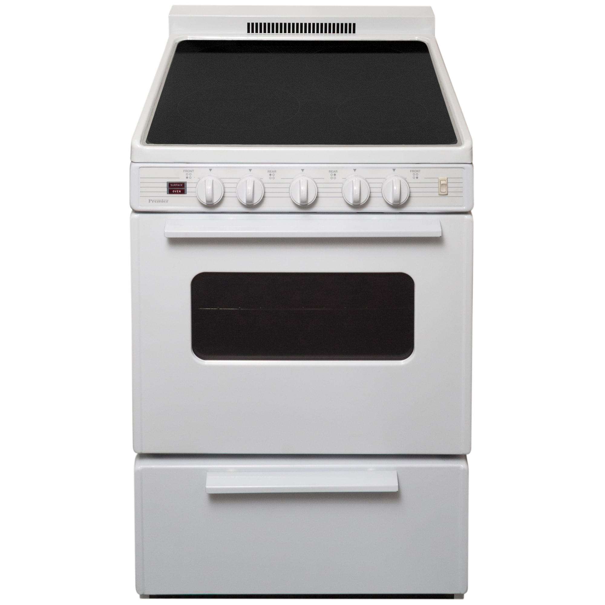Premier 24" SlideIn Electric Range White ECS2X0OP