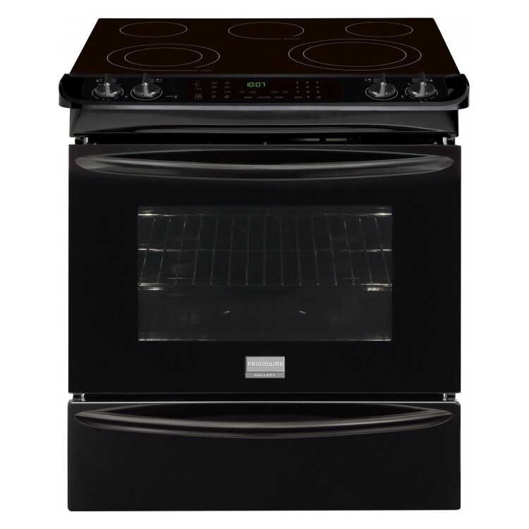 Frigidaire Gallery 30" SlideIn Electric Range Black