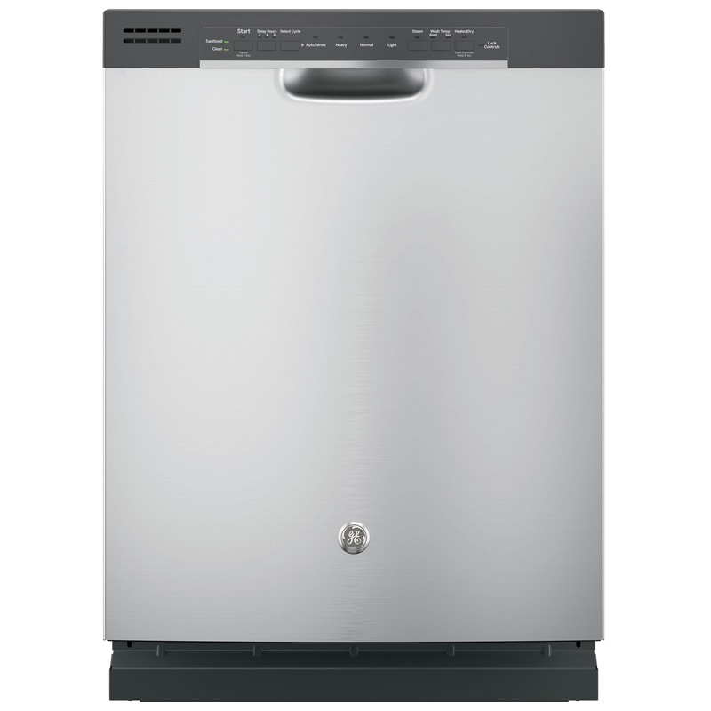 GE 24" Dishwasher with 54 dBA Quiet Level, 4 Wash Cycles & Hidden