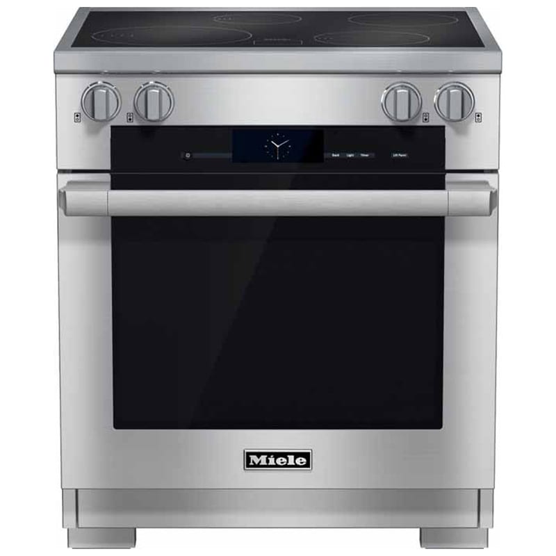 Miele 30" Free Standing Induction Range Stainless Steel PCRichard