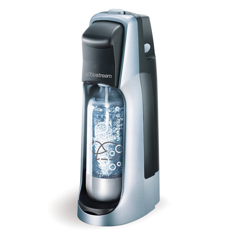 SodaStream Fountain Jet Seltzer Starter Kit Black/Sliver PCRichard