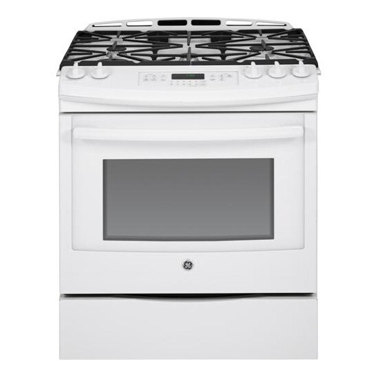 GE 30" SlideIn Gas Range White JGS750DEFWW