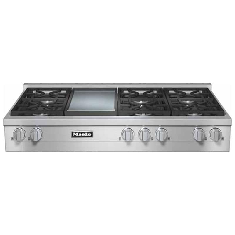 Miele 48" Gas Cooktop Stainless Steel KMR1356LP