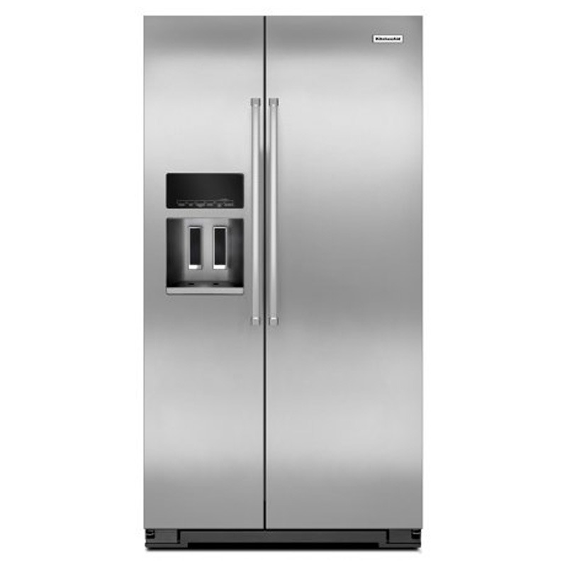 KitchenAid 25.6 Cu. Ft. Side-by-Side Refrigerator - Stainless Steel Kitchenaid Side By Side Stainless Steel Refrigerator