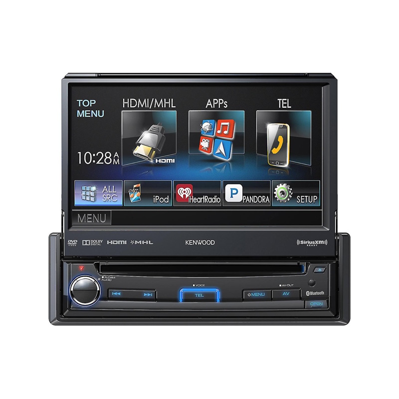 Kenwood 7" Touch Screen InDash Single Din Multimedia Receiver with