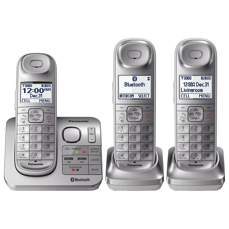 Panasonic Answering Machine w/18 Minutes Recording Time Cordless Phone KXTGL463S