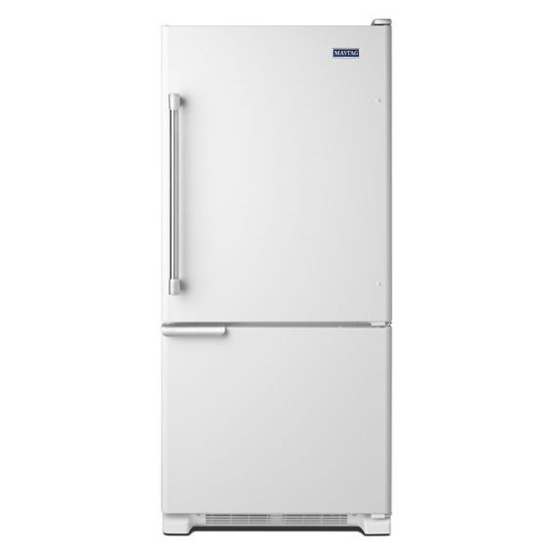 Maytag 18.7 Cu. Ft. Bottom Freezer Refrigerator White MBF1953DEH