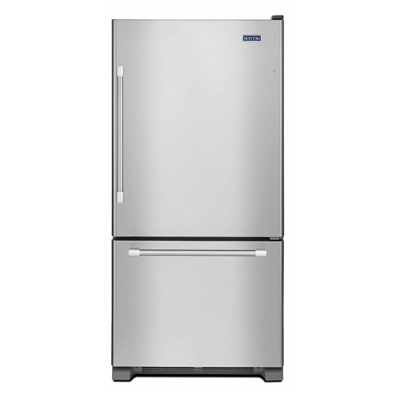 Maytag 18.67 Cu. Ft. Bottom Freezer Refrigerator Stainless Steel MBF1958DEM