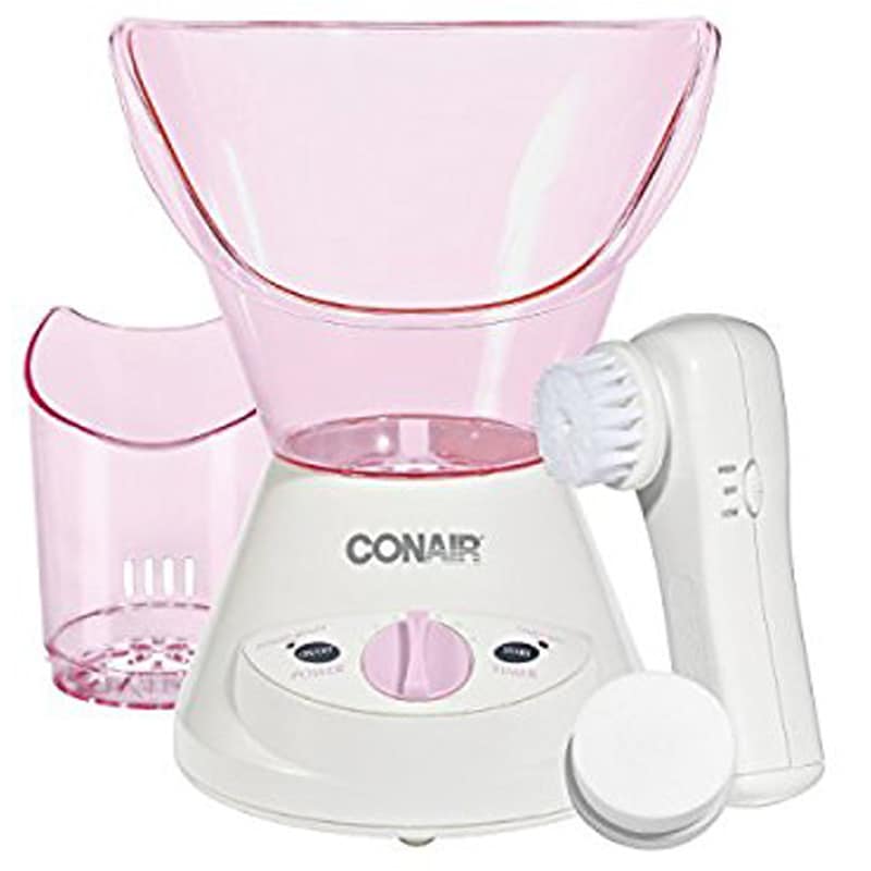 Conair True Glow Warm Steam Facial Sauna with Battery Operated Cleaning