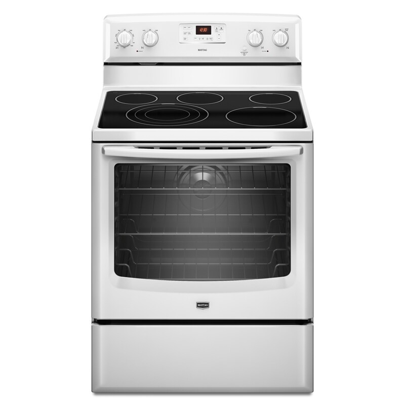 Maytag 30" Free Standing Electric Range White MER8775AW