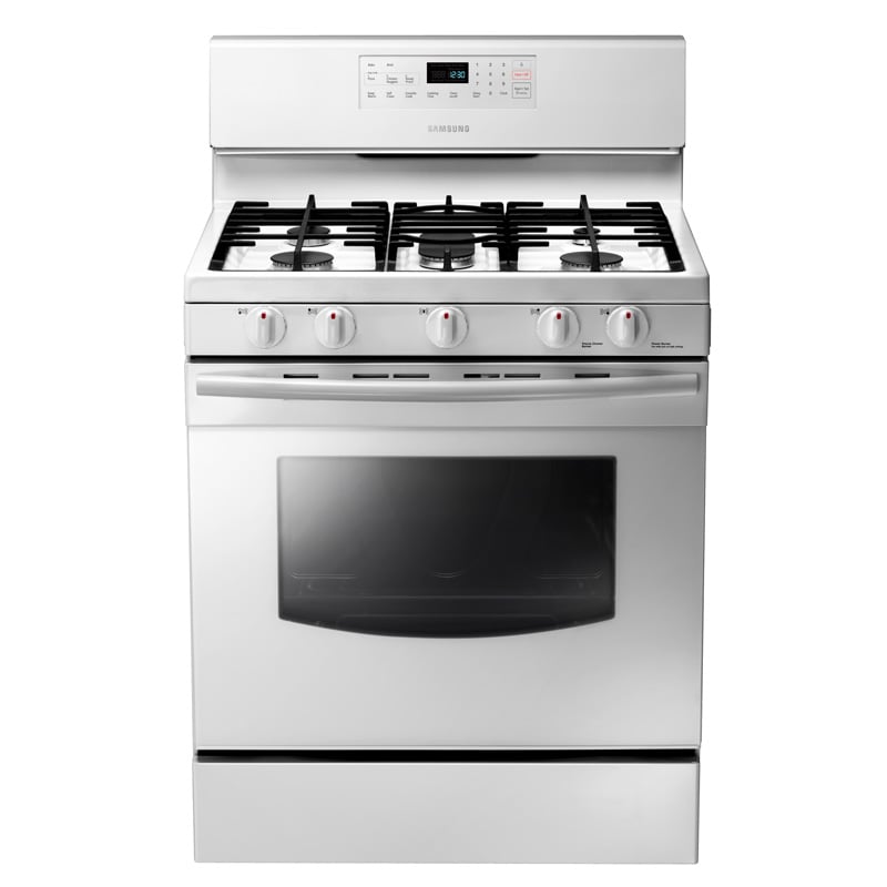 Samsung 30" Free Standing Gas Range White NX58F5500SW