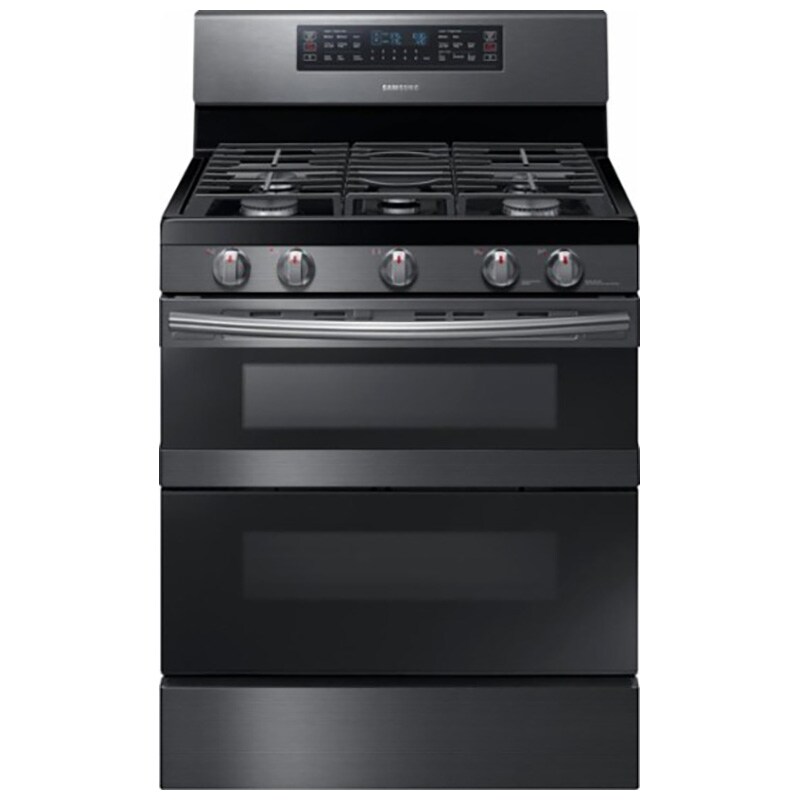 Samsung 30" Free Standing Gas Range Black Stainless