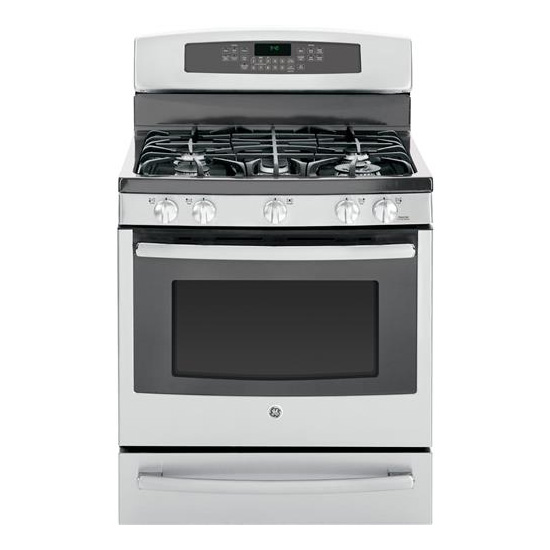 GE Profile 30" Free Standing Gas Range Stainless Steel PCRichard