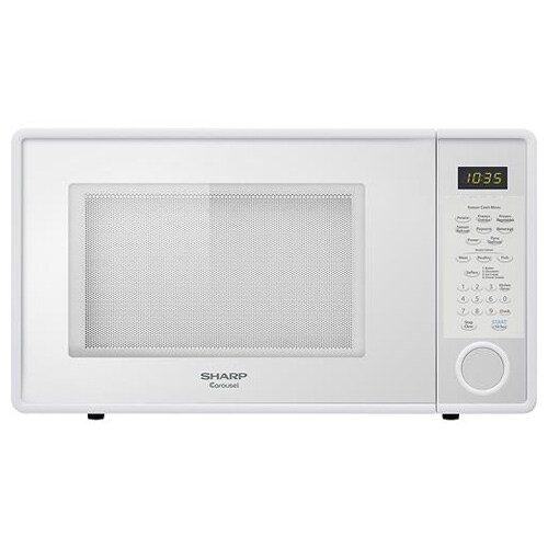 Sharp 1.3 Cu. Ft. Countertop Microwave - White On White PCRichard ...