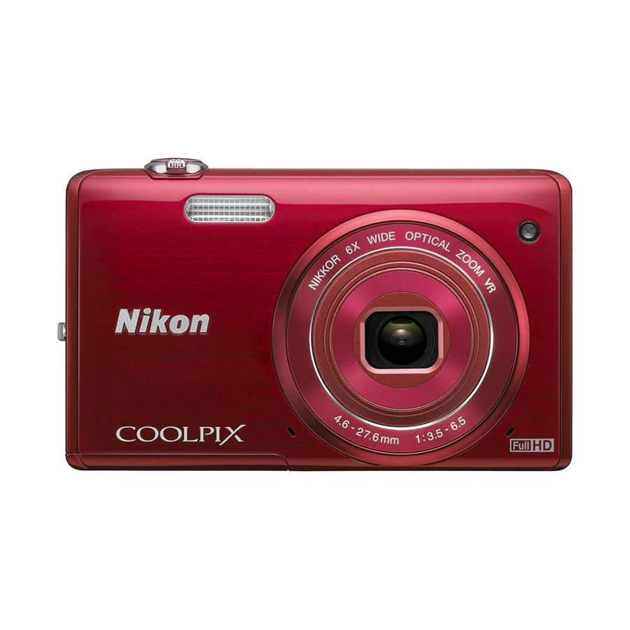 Nikon Coolpix S5200 16.0 MP Point & Shoot Digital Camera Red