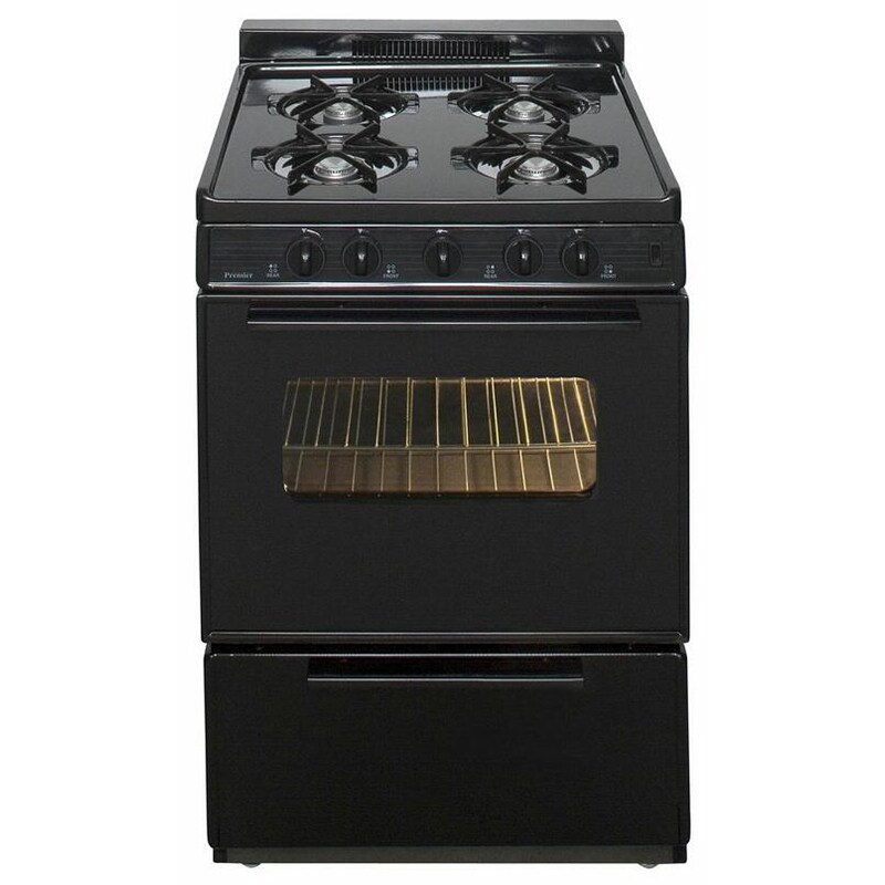 Premier 24" Free Standing Gas Range Black SCK3XRB