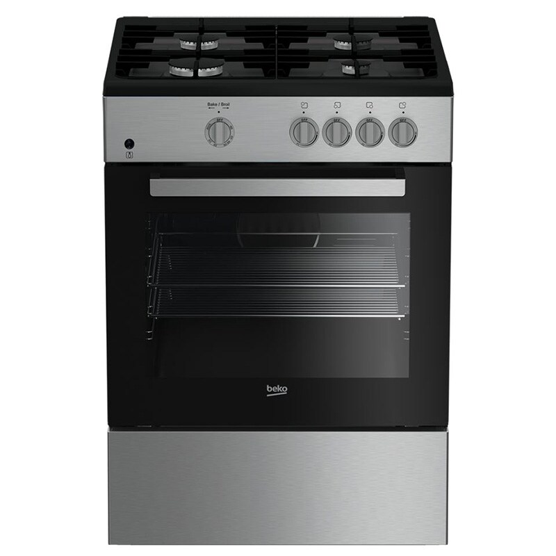 Beko 24" Free Standing Gas Range Stainless Steel