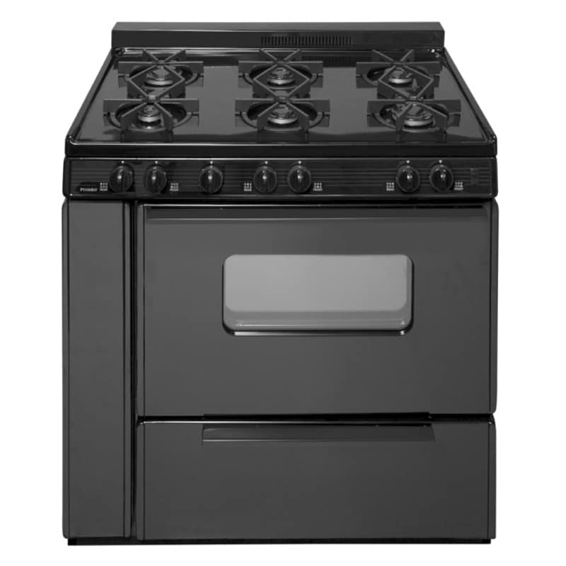 Premier 36" Free Standing Gas Range Black STK2X0BP