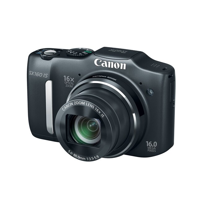 Canon PowerShot 16.0 MP Point & Shoot Digital Camera Black SX160ISBLACK