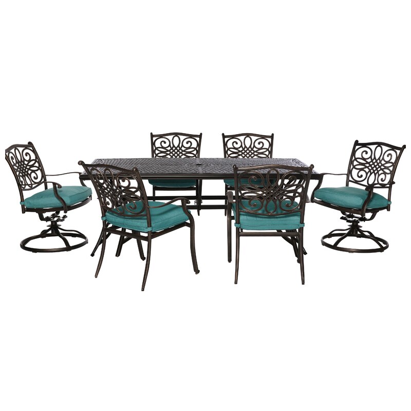 Hanover Traditions 7 Piece Outdoor Dining Set Blue Pcrichard Com Hanover Traditions 7 Piece Outdoor Dining Set Blue Pcrichard Com Traddn7swblu