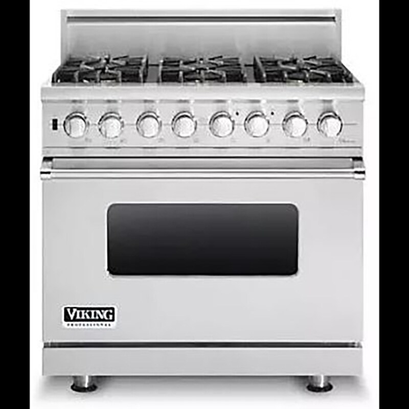 Viking 36" Free Standing LP Gas Range Stainless Steel VDSC5366BSSL