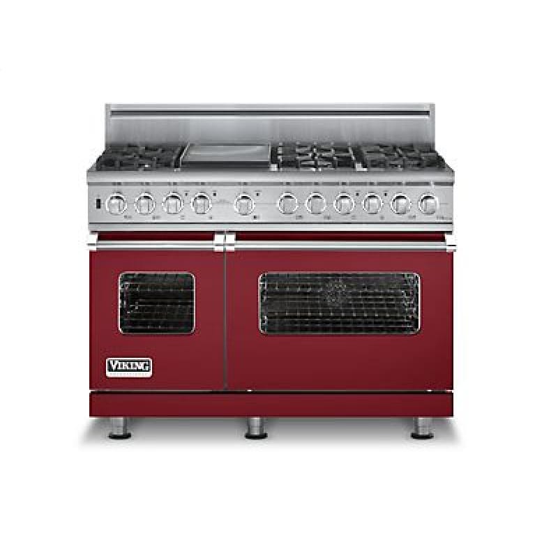 Viking 48" Free Standing Dual Fuel Range Apple Red VDSC5486GAR