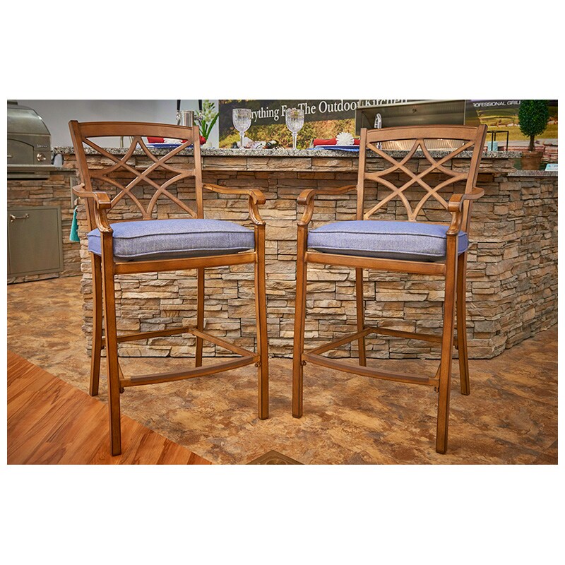 Trisha Yearwood High Dining Chairs Set Of 2 With Sunbrella Fabric Trisha Yearwood High Dining Chairs Set Of 2 With Sunbrella Fabric Cushions Pcrichard Com W9020 Hdrcin