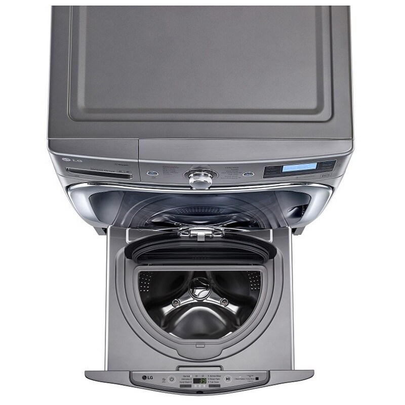 LG Sidekick 27" 1.0 Cu. Ft. Pedestal Washer Graphite Steel