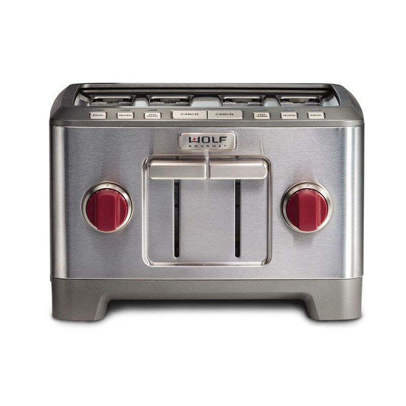 Wolf Gourmet ExtraWide Slot 4Slice Toaster Stainless Steel