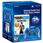 Sony PS3 DualShock 3 Wireless Controller with Infamous 1&2 Collection - Blue