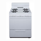Premier 30" Free Standing Gas Range - White