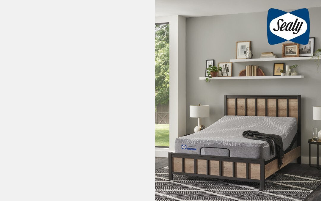 FREE Adjustable Base  with purchase of select Sealy Mattresses $699 or more.