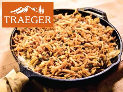 Traeger Wood Fired Green Bean Casserole