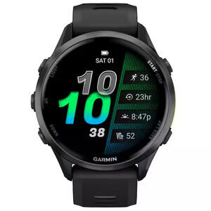 Garmin Forerunner 970 Carbon Gray DLC Titanium with Black Case and Black/Translucent Whitestone Band, , hires