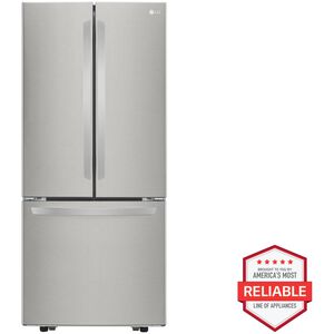 LG 30 in. 21.8 cu. ft. French Door Refrigerator with Ice Maker - Stainless Steel, Stainless Steel, hires
