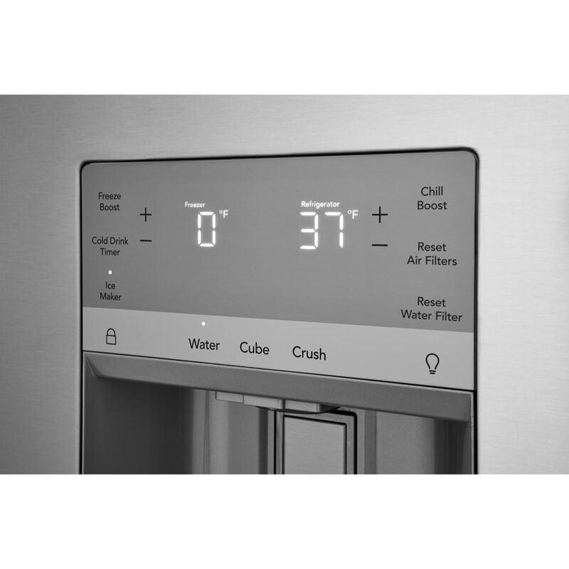 Frigidaire 36 in. 27.8 cu. ft. French Door Refrigerator with Ice & Water Dispenser - Stainless Steel, , hires