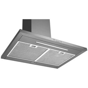 LG 30 in. Ducted Chimney Style Range Hood with 600 CFM, 5 Fan Speeds & 1 LED Light - Stainless Steel, Stainless Steel, hires