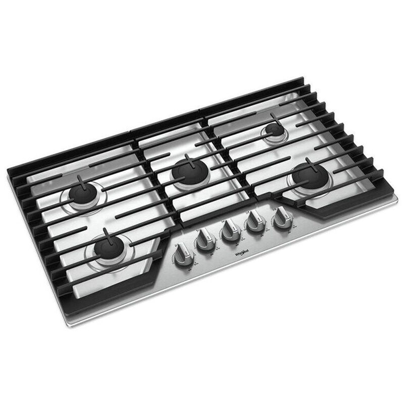 whirlpool stainless cooktop