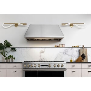 Monogram 48 in. Smart Ducted Standard Style Range Hood with 1220 CFM, 4 Fan Speeds & 1 LED Light - Stainless Steel, , hires
